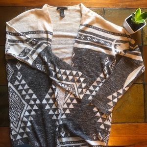 Forever 21 tribal print cardigan